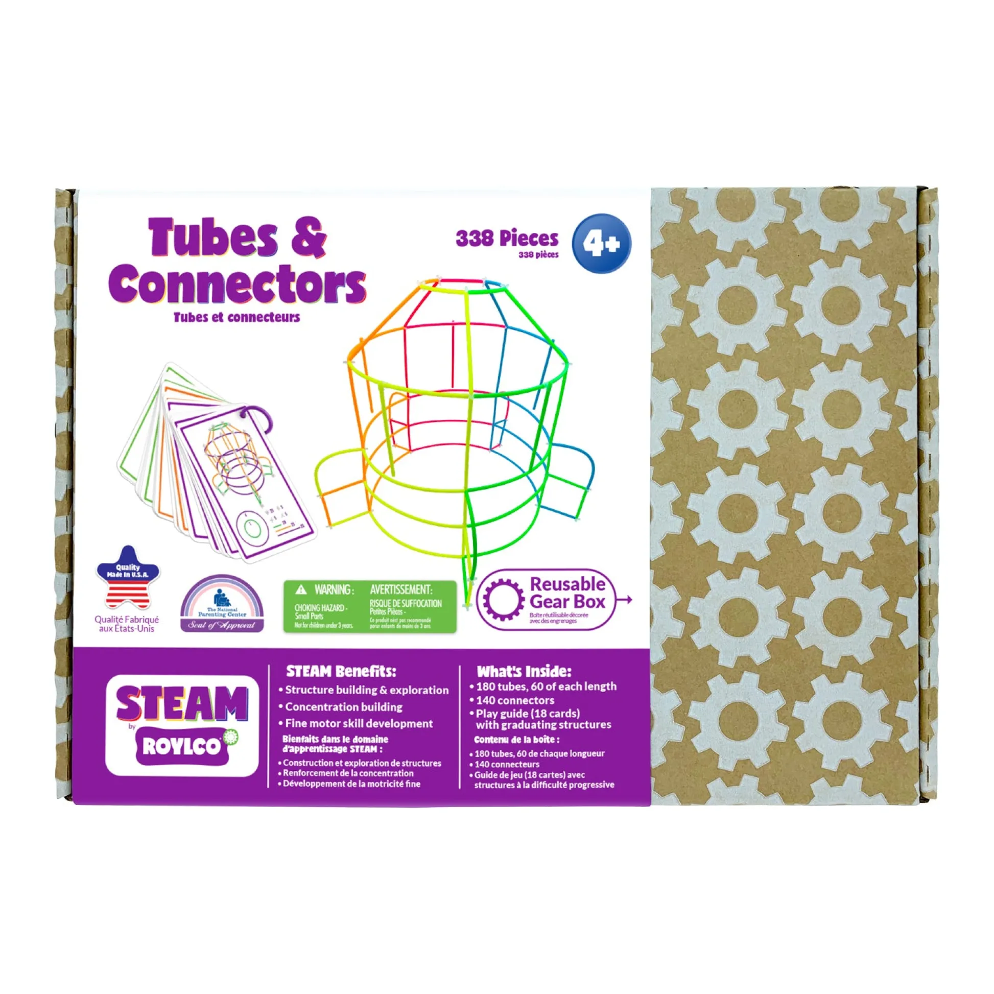 Educators Resource Roylco STEAM Tubes & Connectors Set - Creative Engineering Fun!* Engineering Toys