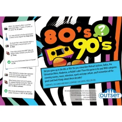 Flat River Group 80's & 90's Trivia Game - Nostalgic Multi-Category Question Card Game* Card Games|Social & Emotional Skills