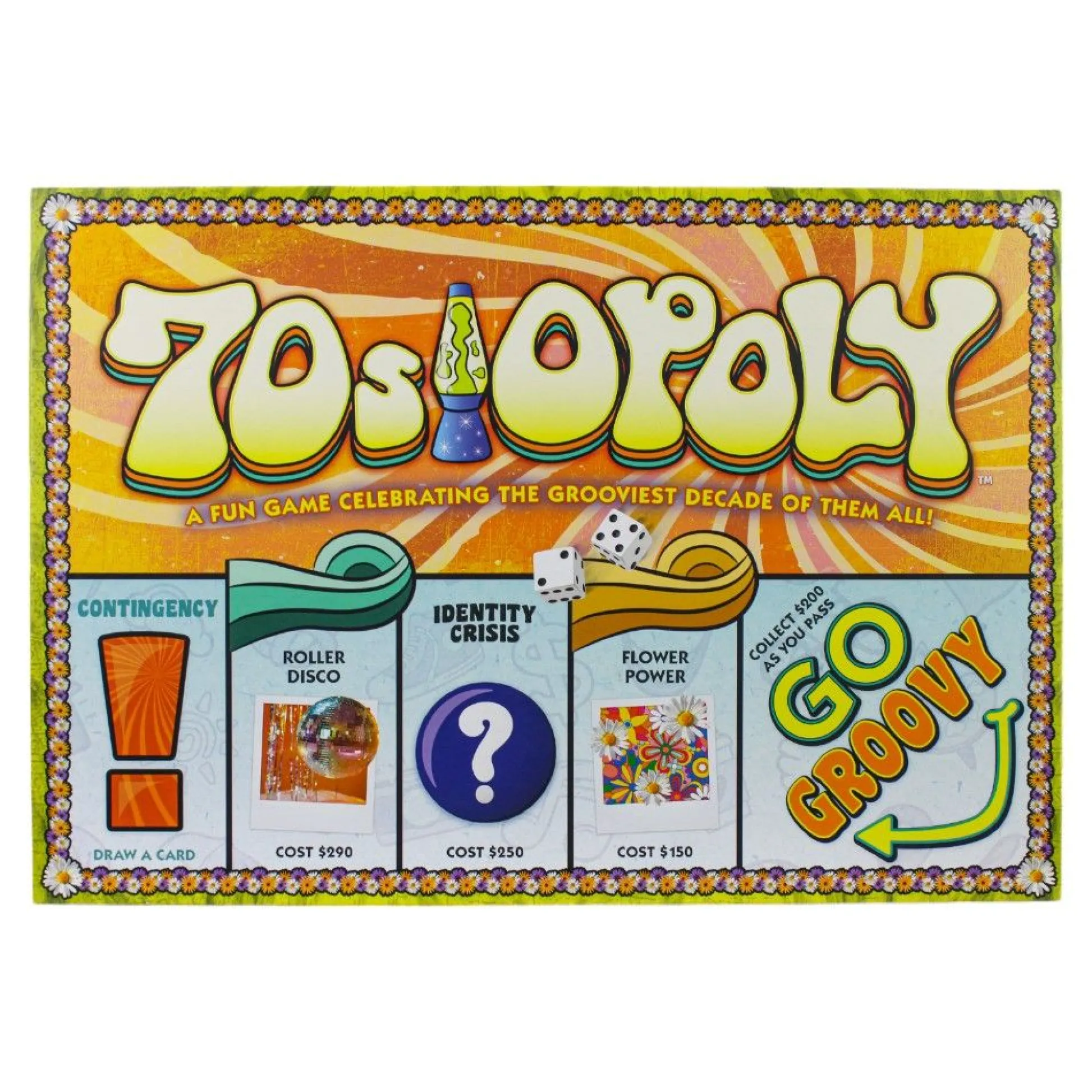 Calendar Holdings, LLC 70s Opoly Nostalgic Board Game – Relive the Disco Decade* Role-Playing Games|Board Games