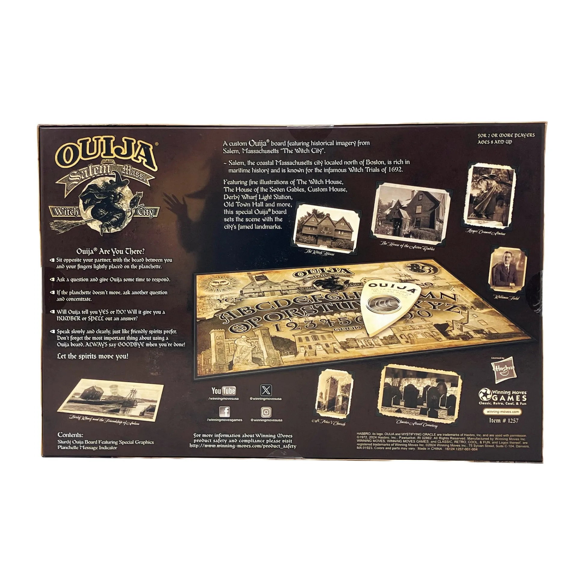 AreYouGame Salem Mass 'Witch City' Edition Ouija Board* Role-Playing Games|Board Games
