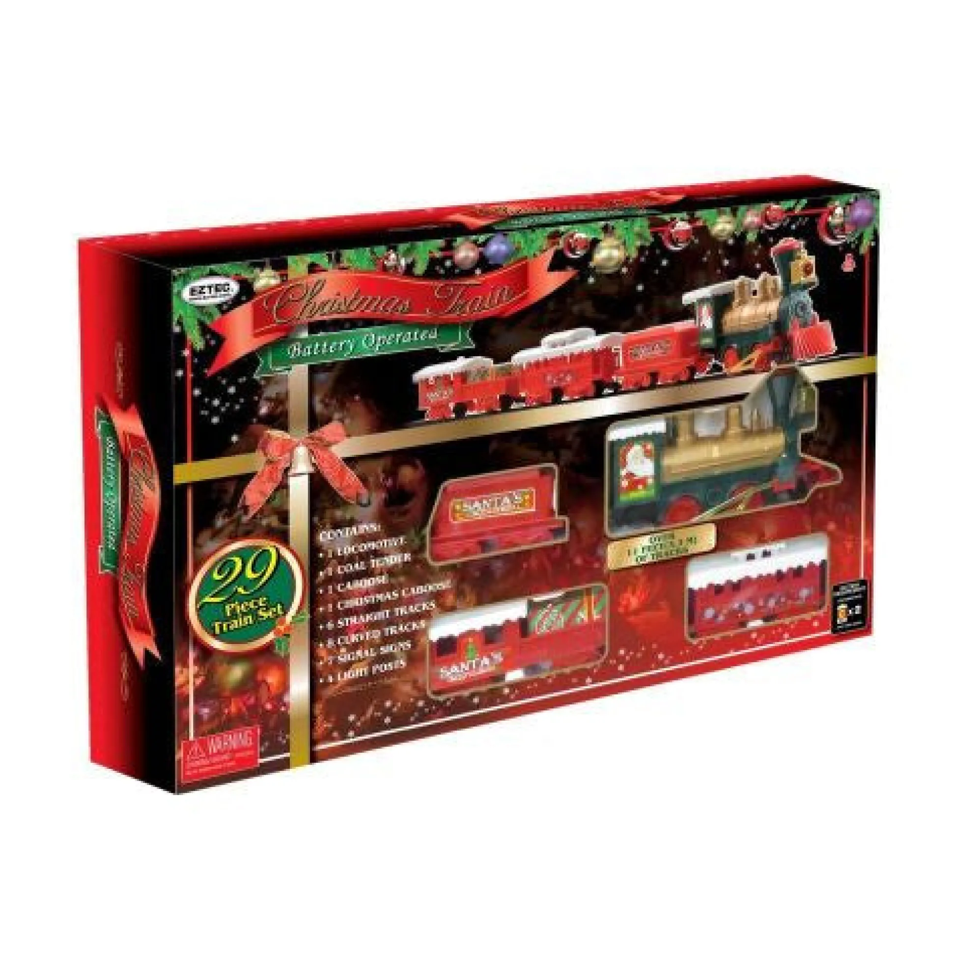 Calendar Holdings, LLC Santa's Express - 29 Piece Christmas Train Set - Holiday Magic Edition* Trains & Train Tables
