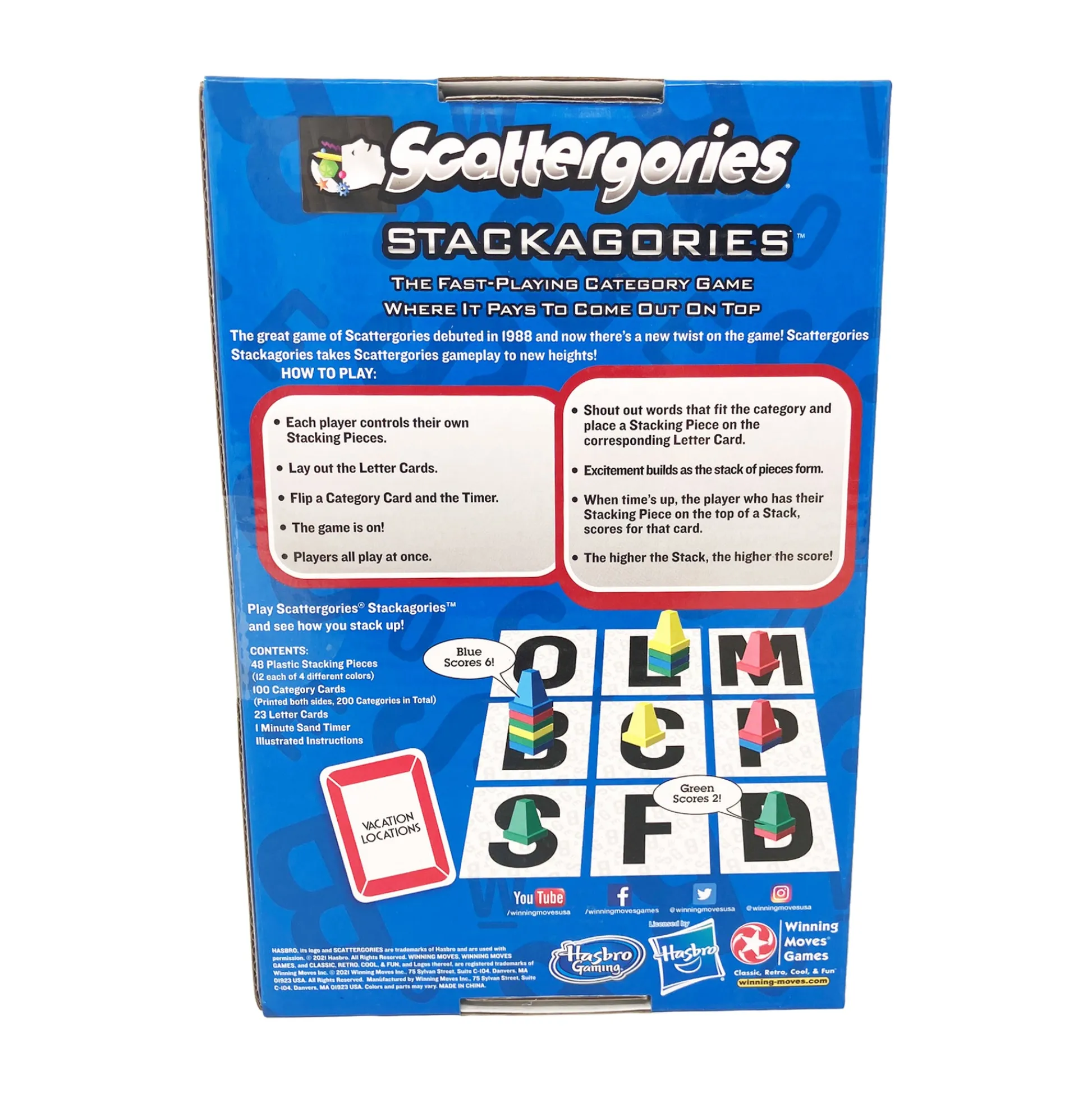AreYouGame Scattergories Stackagories Tower-Building Category Game* Family & Entertainments Games