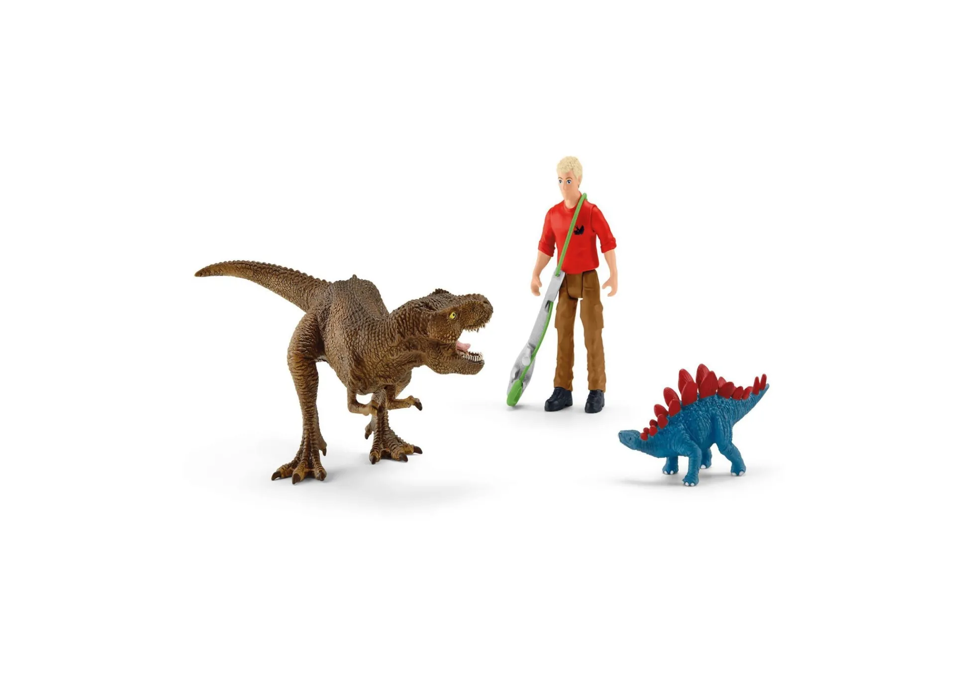 Flat River Group Schleich Dinosaurs: T-Rex Attack 5pc Dino Figurine Playset* Playsets & Vehicles