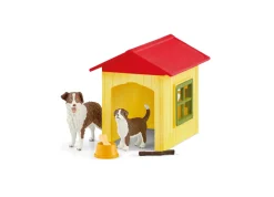 Flat River Group Schleich Farm World Australian Shepherd Dog House Playset, 9-Piece Set* Animal Figures|Social & Emotional Skills