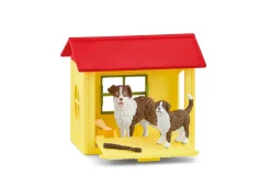 Flat River Group Schleich Farm World Australian Shepherd Dog House Playset, 9-Piece Set* Animal Figures|Social & Emotional Skills