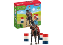 Flat River Group Schleich Farm World Cowgirl Barrel Racing Playset - 7 Piece Set* Playsets & Vehicles