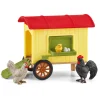 Flat River Group Schleich Farm World Mobile Chicken Coop Playset - Exclusive Toy Set for Kids Age 3+* Animal Figures|Social & Emotional Skills