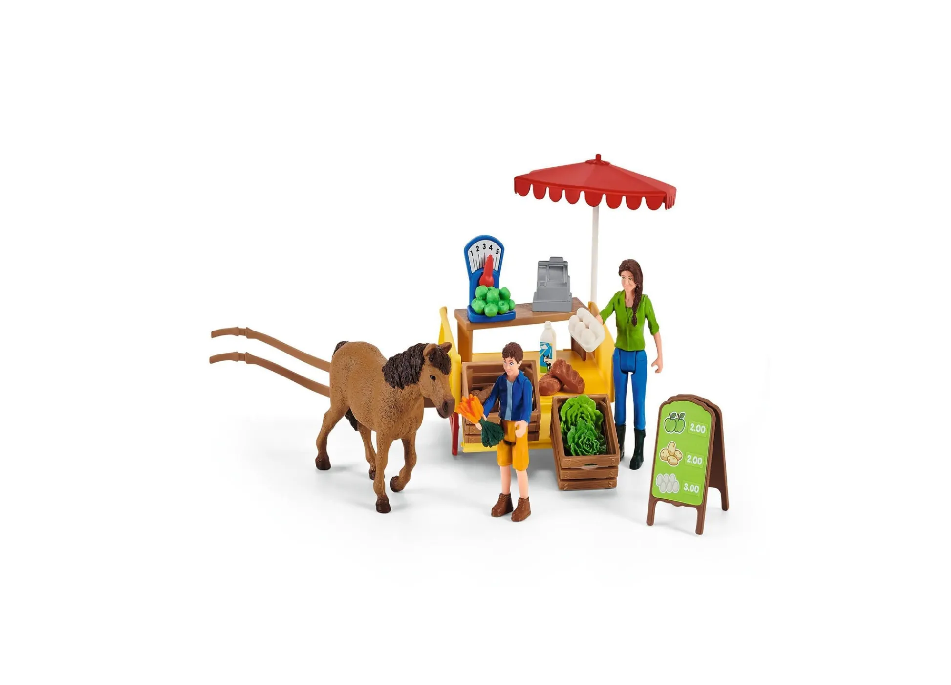 Flat River Group Schleich Farm World Sunny Day Mobile Farm Stand Playset* Animal Figures|Dress Up