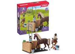 Flat River Group Schleich Horse Club Emily & Luna Horse Washing Station Playset, 19 Pieces* Animal Figures|Dress Up