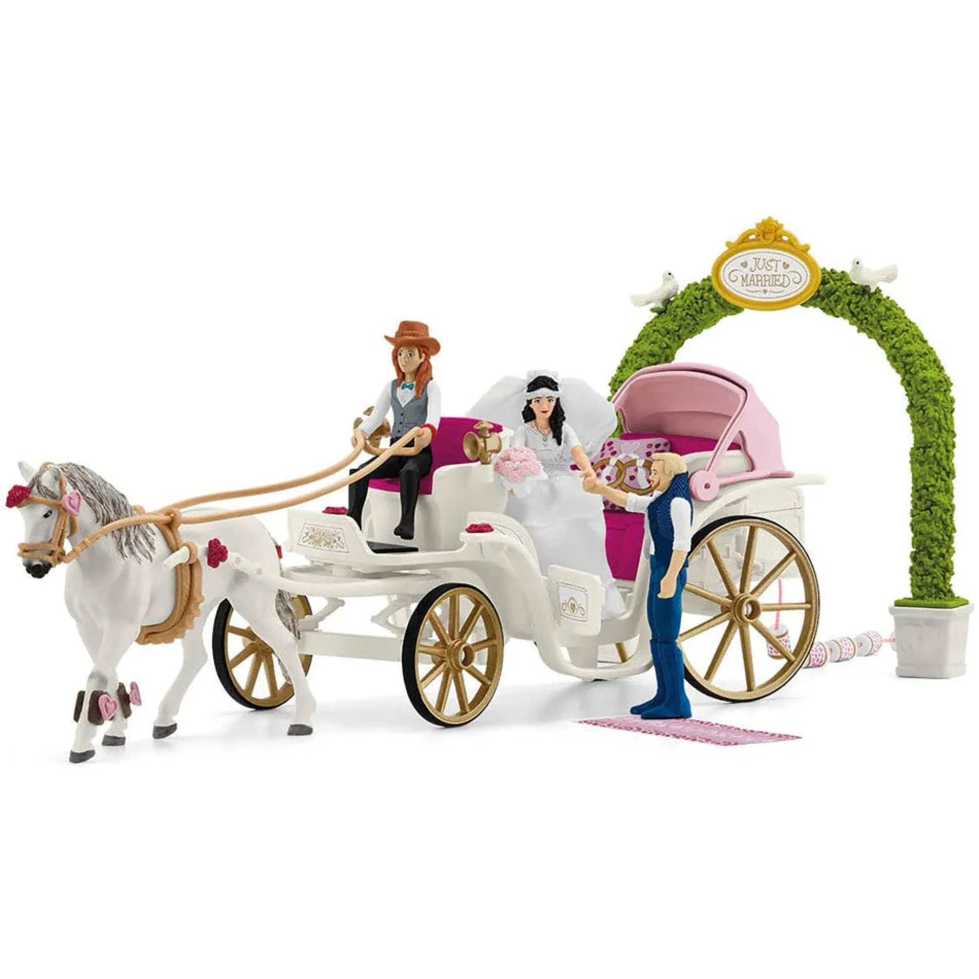 Flat River Group Schleich Horse Club: Lakeside Wedding Carriage Playset* Animal Figures|Dress Up