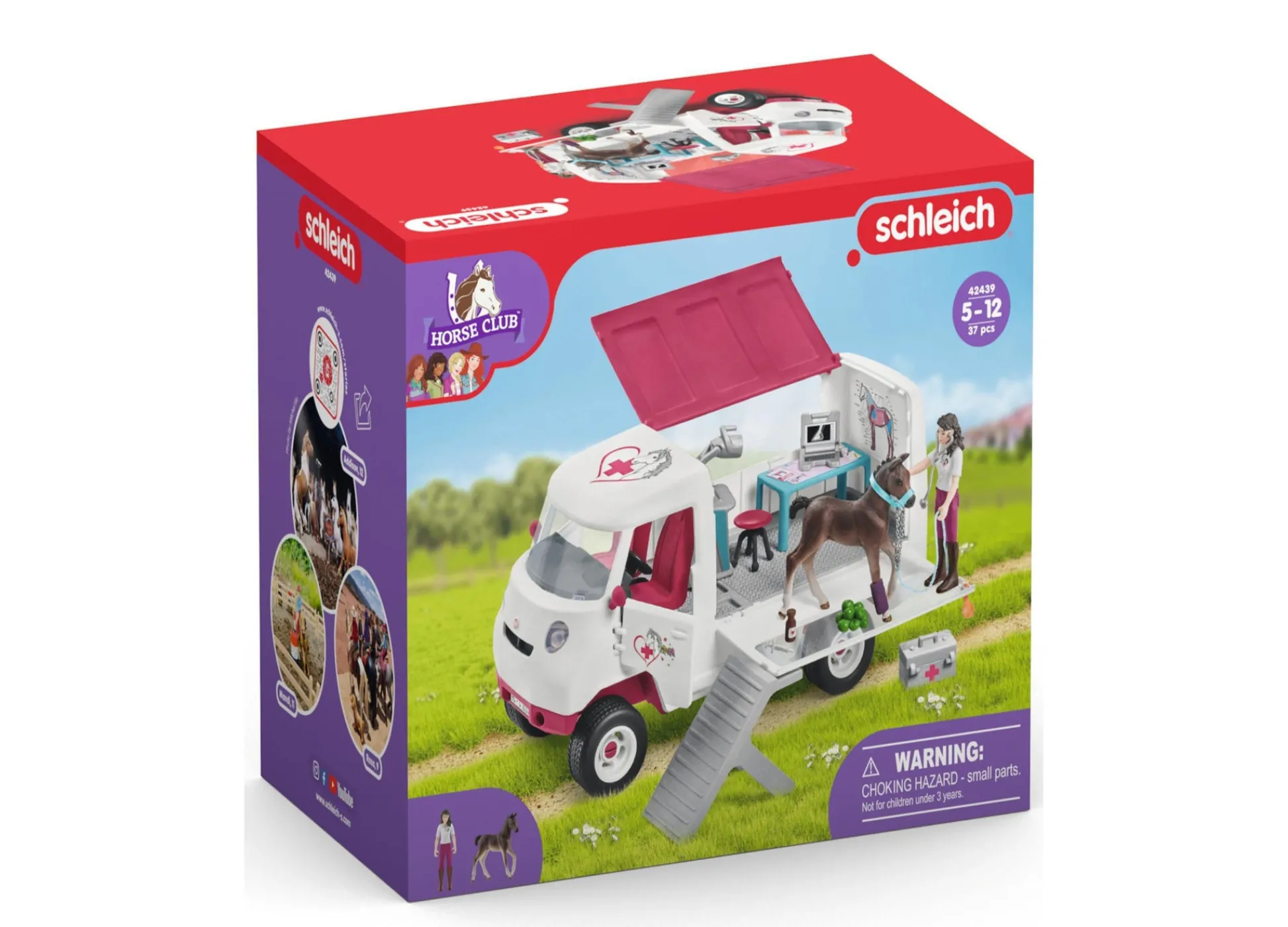 Flat River Group Schleich Horse Club Mobile Vet Playset with Hanoverian Foal* Dress Up|Animal Figures