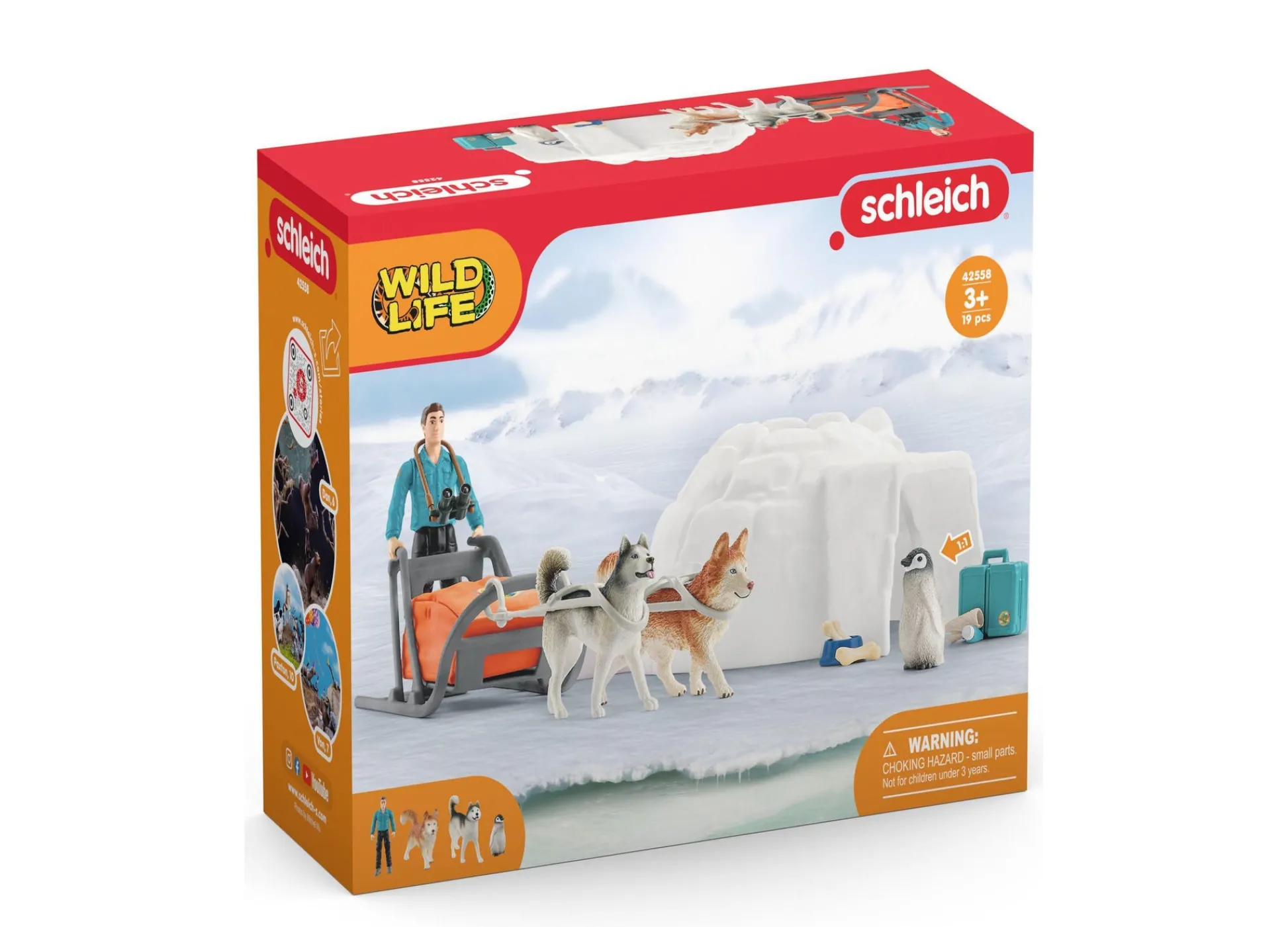Flat River Group Schleich Wild Life: Antarctic Expedition 19-Piece Playset* Playsets & Vehicles