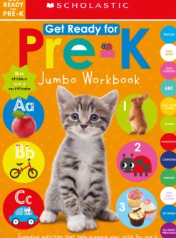 Readerlink Distribution Services Scholastic Early Learners - Get Ready for Pre-K Jumbo Workbook*Kids Reading, Writing & Speech|Kids Books