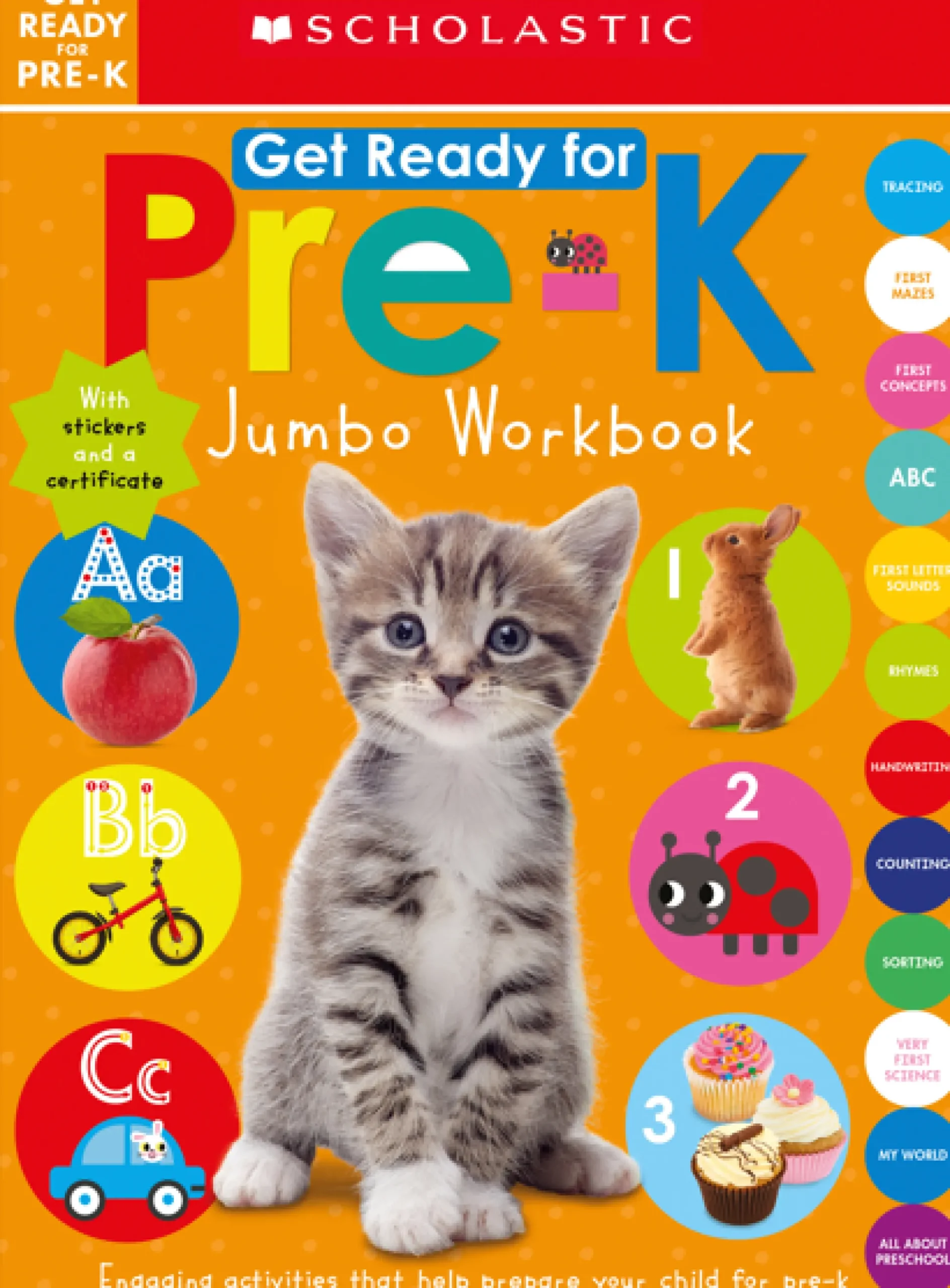 Readerlink Distribution Services Scholastic Early Learners - Get Ready for Pre-K Jumbo Workbook*Kids Reading, Writing & Speech|Kids Books