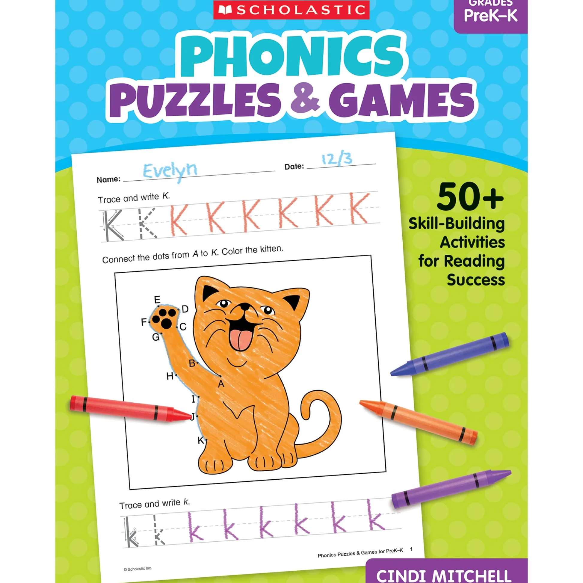 Educators Resource Scholastic Phonics Puzzles & Games - PreK-K Activity Book* Puzzles|Coloring Books & Activity Books