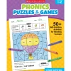 Educators Resource Scholastic Phonics Puzzles & Games - Activity Book Grades 1-2* Puzzles|Coloring Books & Activity Books