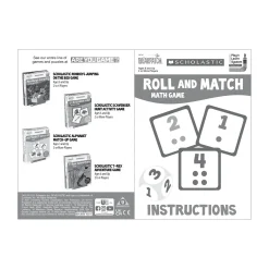 AreYouGame Scholastic Roll and Match Math Game - Dice and Number Fun* Dice, Roll & Write Games