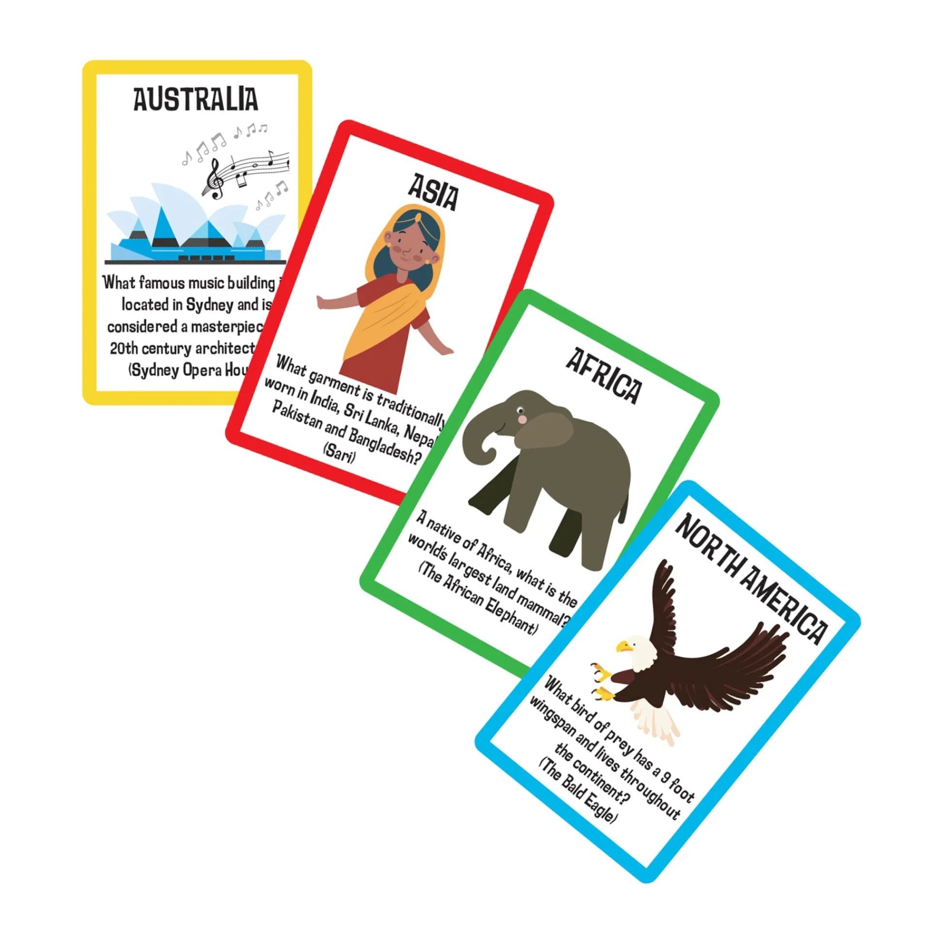 AreYouGame Scholastic The World Explorers Illustrated Fact Card Game* Card Games