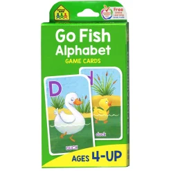 Educators Resource School Zone Publishing Go Fish Alphabet Game Cards - Animal Pairs Edition* Card Games