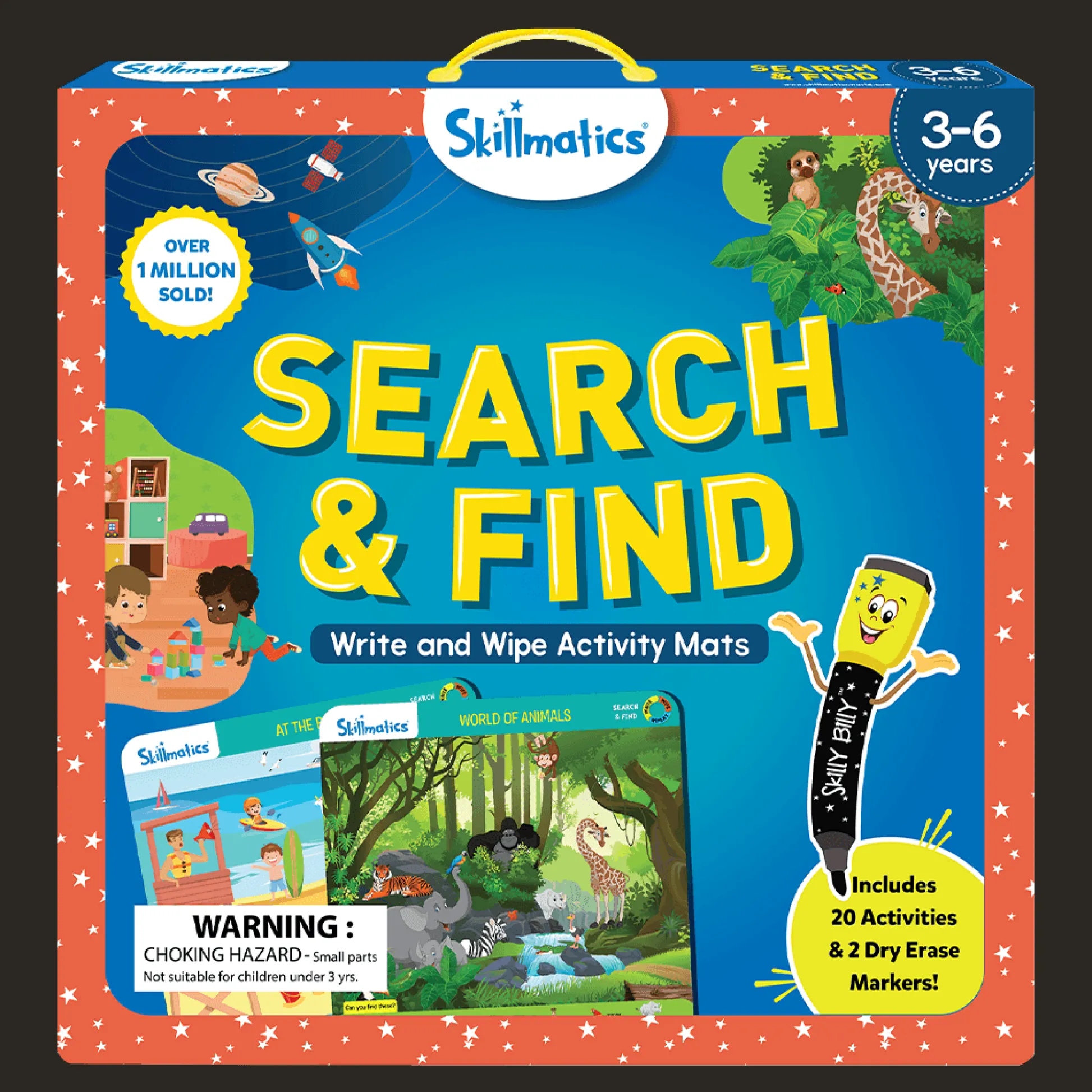 Skillmatics Search & Find Reusable Activity Mats - Educational Learning Toy* Preschool Learning & Development Toys