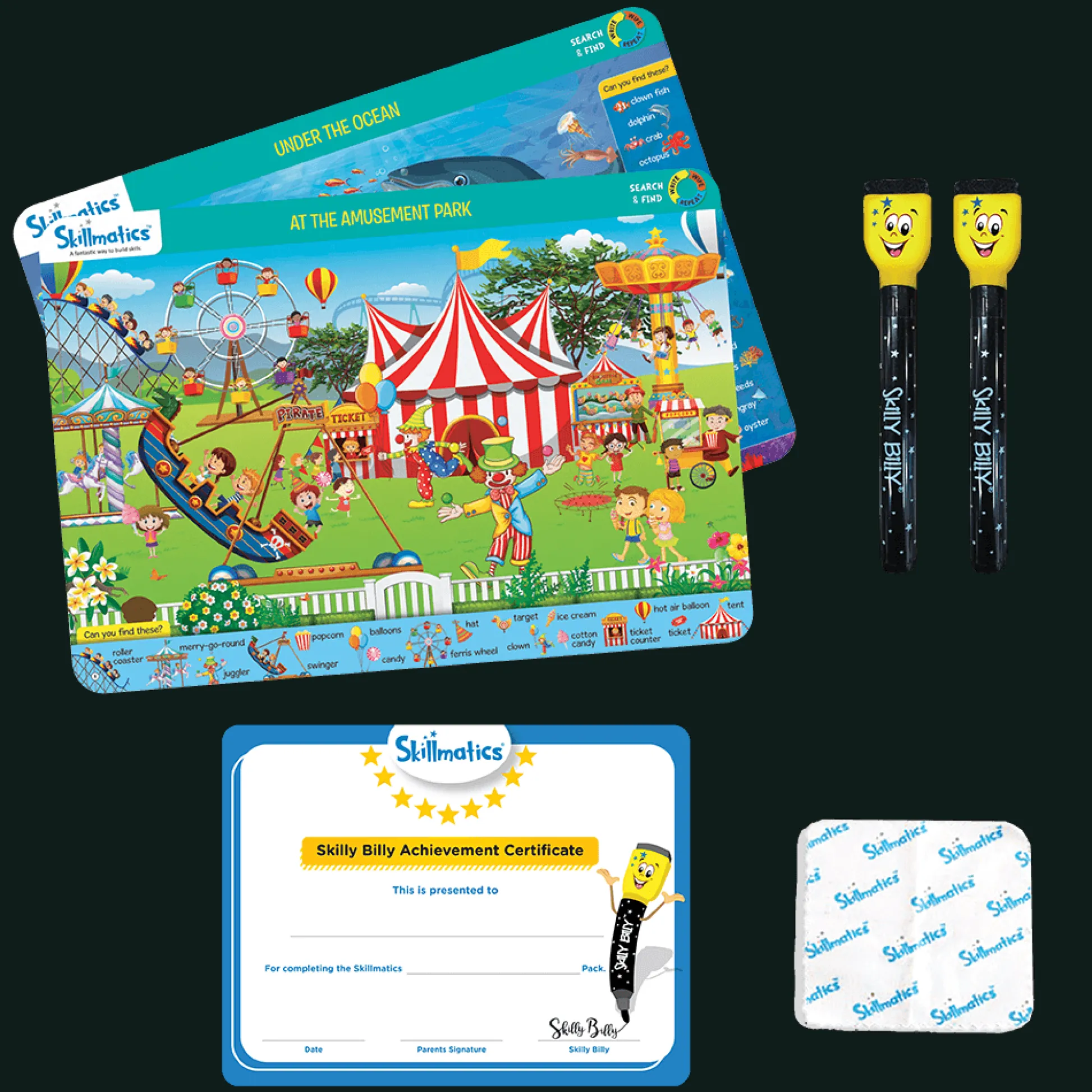 Skillmatics Search & Find Reusable Activity Mats - Educational Learning Toy* Preschool Learning & Development Toys
