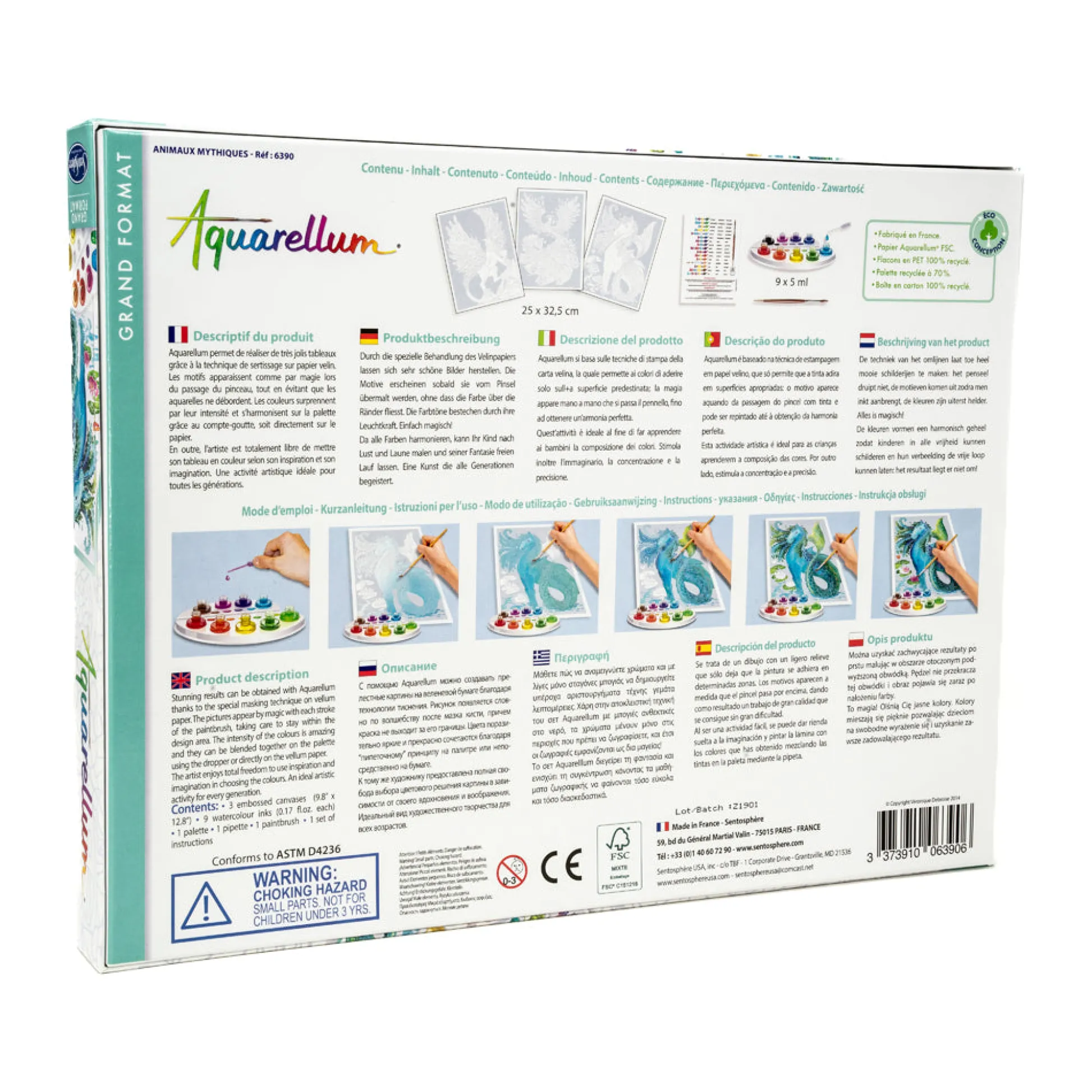 AreYouGame SentoSphere Aquarellum Mythical Animals Watercolor Art Kit* Drawing, Color & Painting