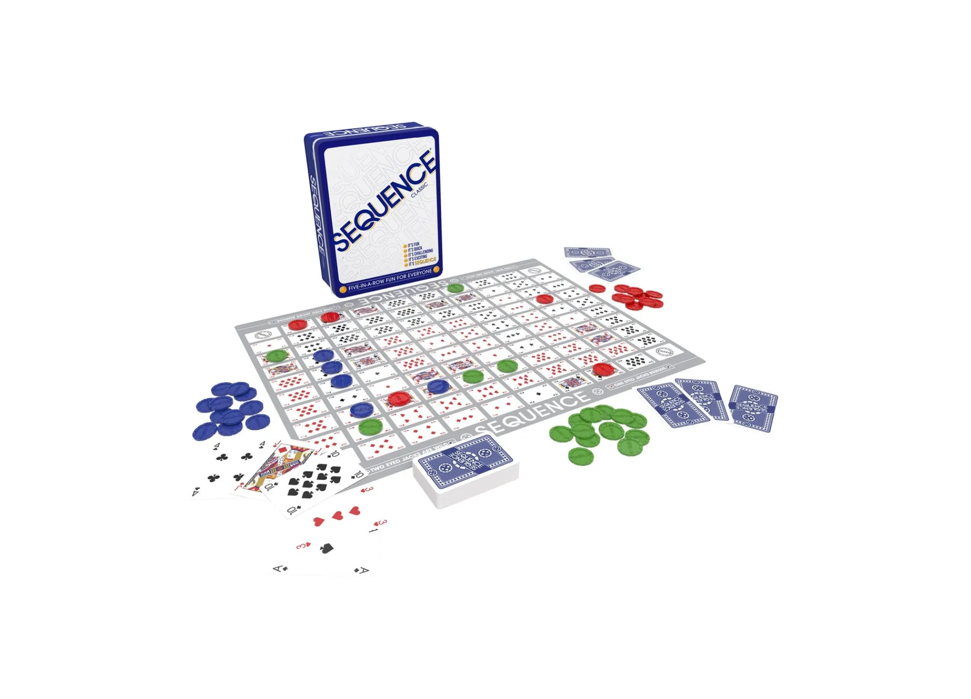 AreYouGame Sequence Strategy Board Game in a Collector's Tin* Board Games|Role-Playing Games