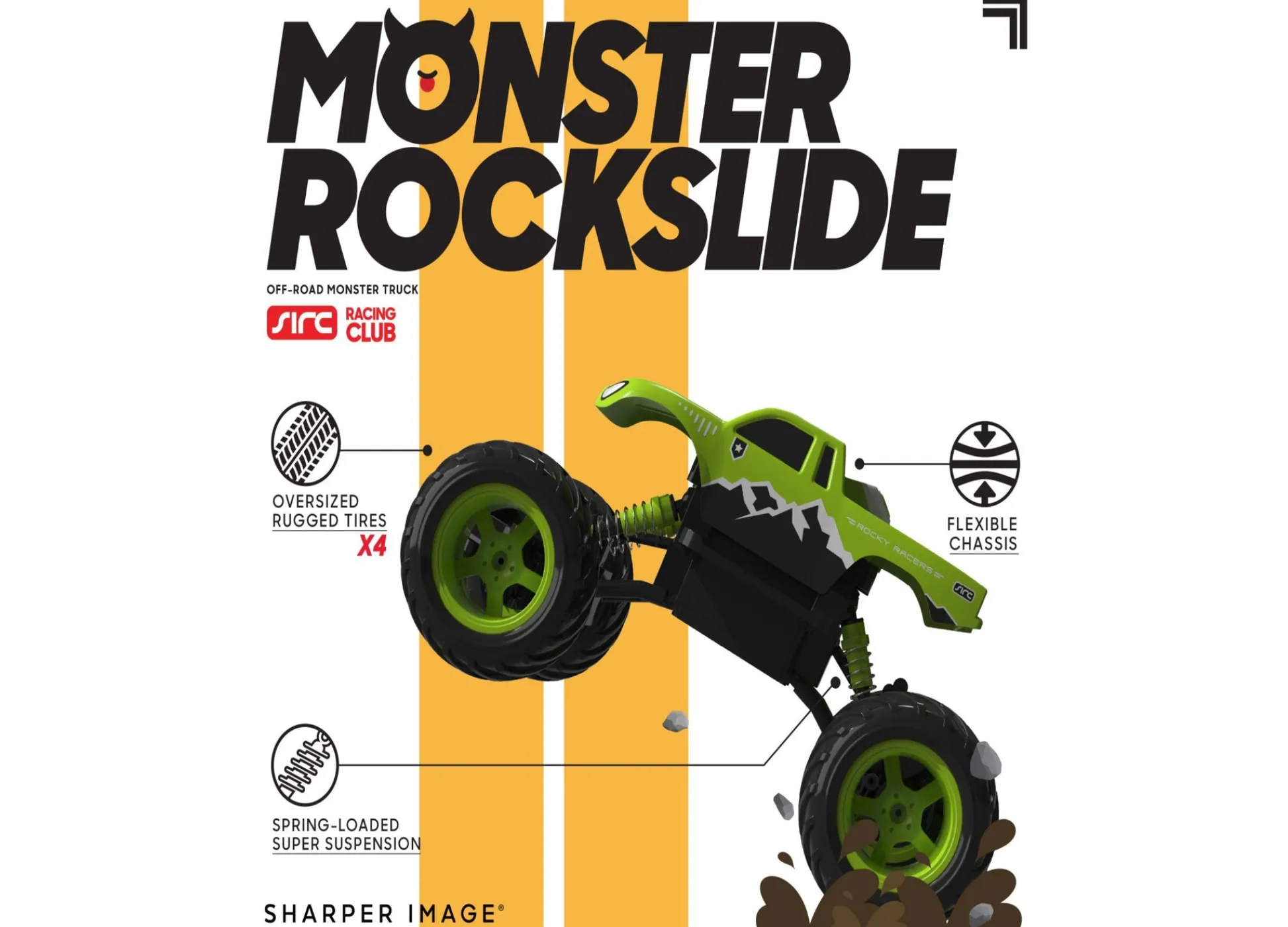 Macy's - Supplier Sharper Image RC Monster Rockslide - 2.4 GHz Off-Road Monster Truck - Green* Rc Cars & Flight