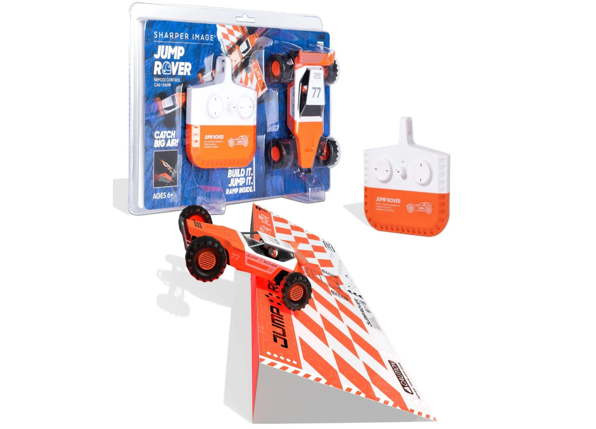 Macy's - Supplier Sharper Image Remote Control Jump Rover Car Toy with Stunt Ramp - Rechargeable - Set of 3* Rc Cars & Flight