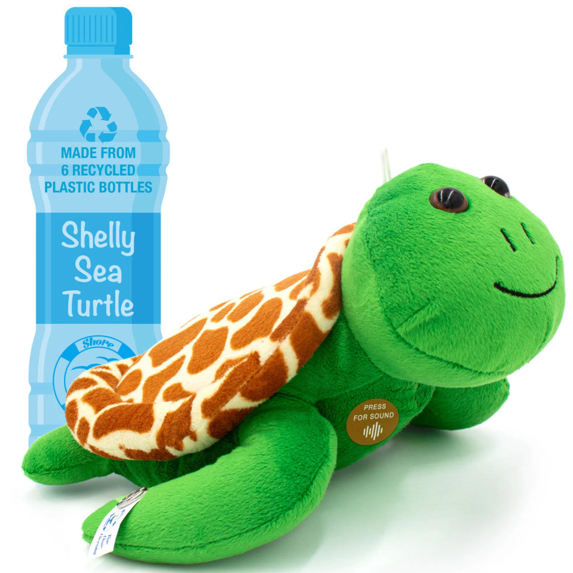 Flat River Group Shore Buddies Shelly the Sea Turtle 12 inch Interactive Plush Toy* Stuffed Animals|Stuffed Animals & Plush Toys
