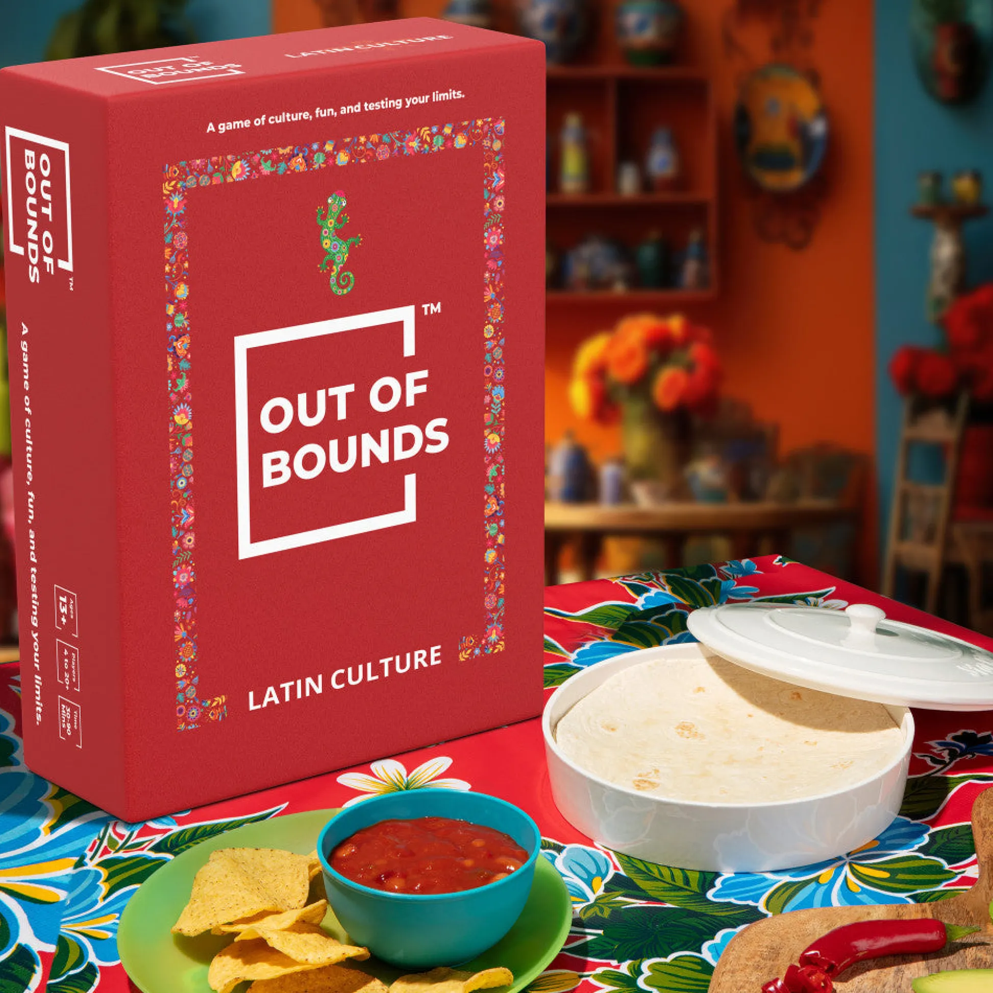Flat River Group Simpli Gaming Out of Bounds: Latin Culture Card Game, Ages 13+* Card Games