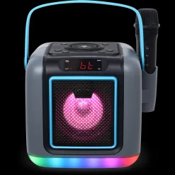 Singing Machine Cube Portable Bluetooth Karaoke System with 22 Voice Effects and LED Light Show* Karaoke Machines & Accessories|Electronics