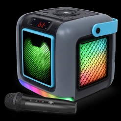 Singing Machine Cube Portable Bluetooth Karaoke System with 22 Voice Effects and LED Light Show* Karaoke Machines & Accessories|Electronics