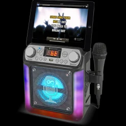 Singing Machine Groove Mini Bluetooth Karaoke Machine with 1 Wired Microphone and Disco Light Show* Karaoke Machines & Accessories|Electronics