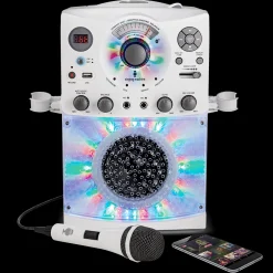 Singing Machine Portable Bluetooth Karaoke Machine with Wired Microphone and LED Disco Lights* Karaoke Machines & Accessories|Electronics