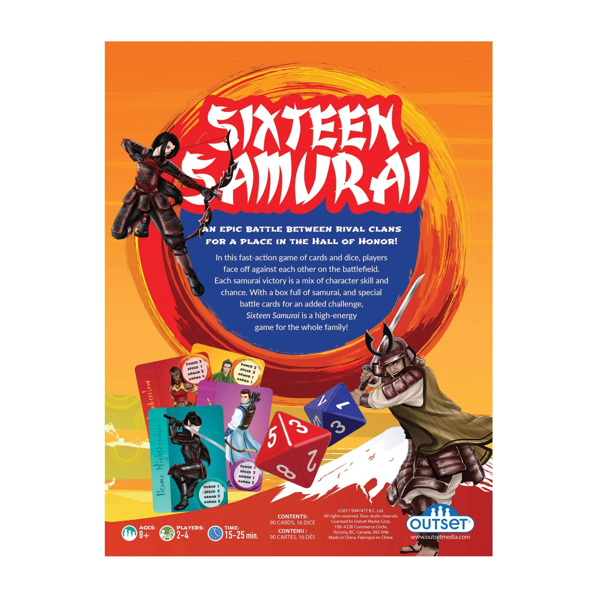 AreYouGame Sixteen Samurai: Epic Battles Card & Dice Game* Card Games