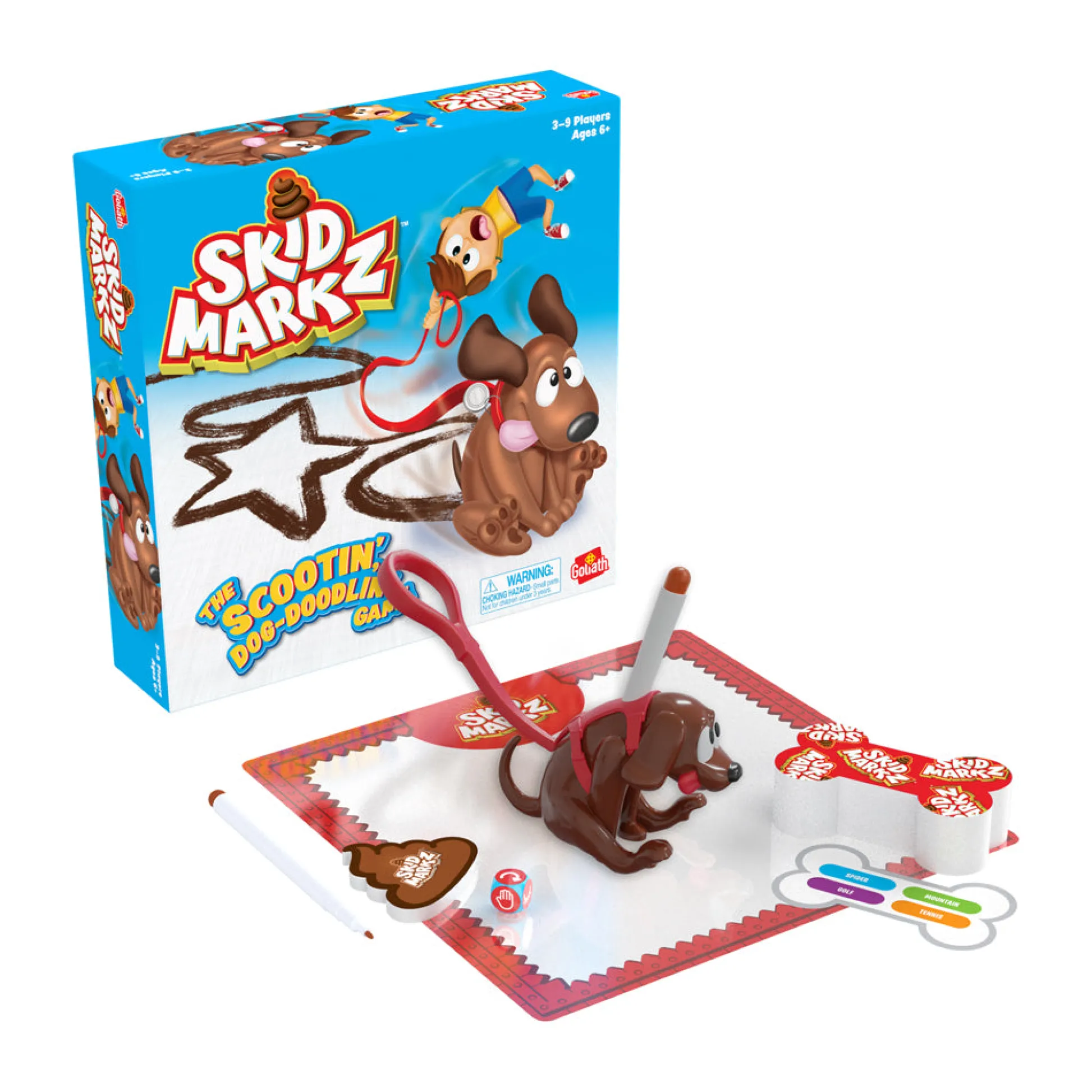AreYouGame Skid Markz Interactive Drawing Game by Goliath* Family & Entertainments Games|Social & Emotional Skills