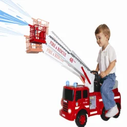 Flat River Group Skyteam - Action Fire Engine Ride-On - Interactive Firefighting Toy* Ride-Ons|Ride-Ons & Push-Pull Toys