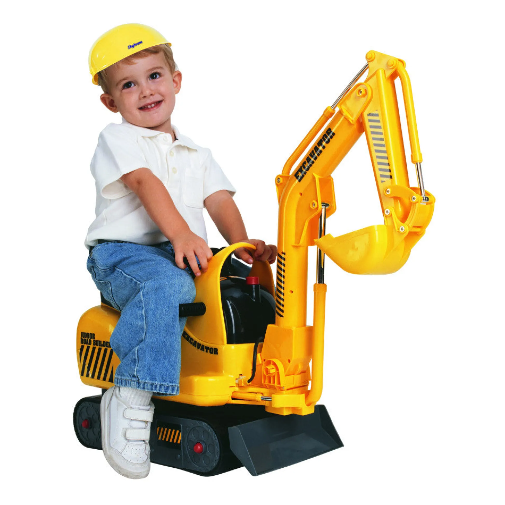Flat River Group Skyteam - Micro Excavator Ride-On - Interactive Construction Toy* Ride-Ons|Ride-Ons & Push-Pull Toys