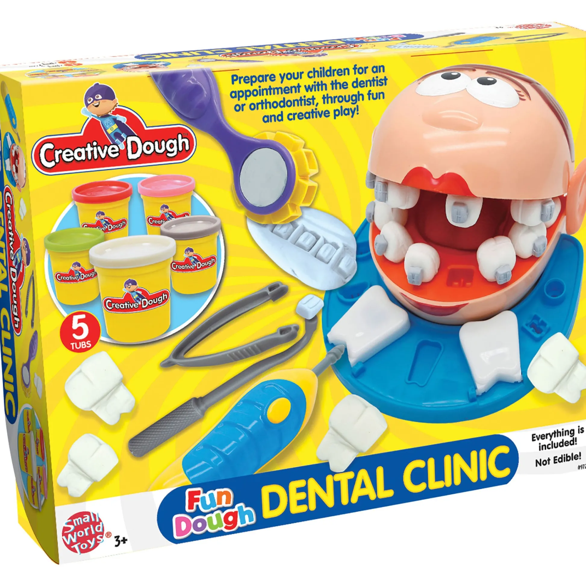 Educators Resource Small World Toys Creative Dough Dental Clinic Activity Set* Clay, Dough & Sand Art