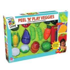 Educators Resource Small World Toys Peel 'N' Play Vegetable Set, 13 Pieces* Kitchens & Play Food|Dress Up