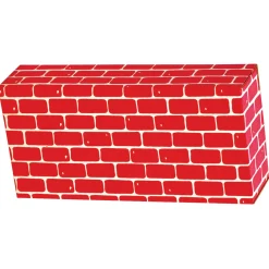 Educators Resource Smart Monkey Toys ImagiBRICKS Giant Building Blocks Set - 16 Pieces, Red Brick* Wood & Jumbo Blocks