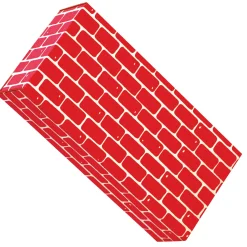 Educators Resource Smart Monkey Toys ImagiBRICKS Giant Building Blocks Set - 16 Pieces, Red Brick* Wood & Jumbo Blocks