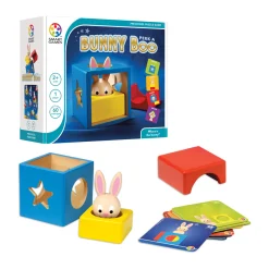 AreYouGame SmartGames Bunny Peek A Boo Wooden 3D Puzzle - 60 Challenges* Puzzles|Preschool Education Toys & Activities