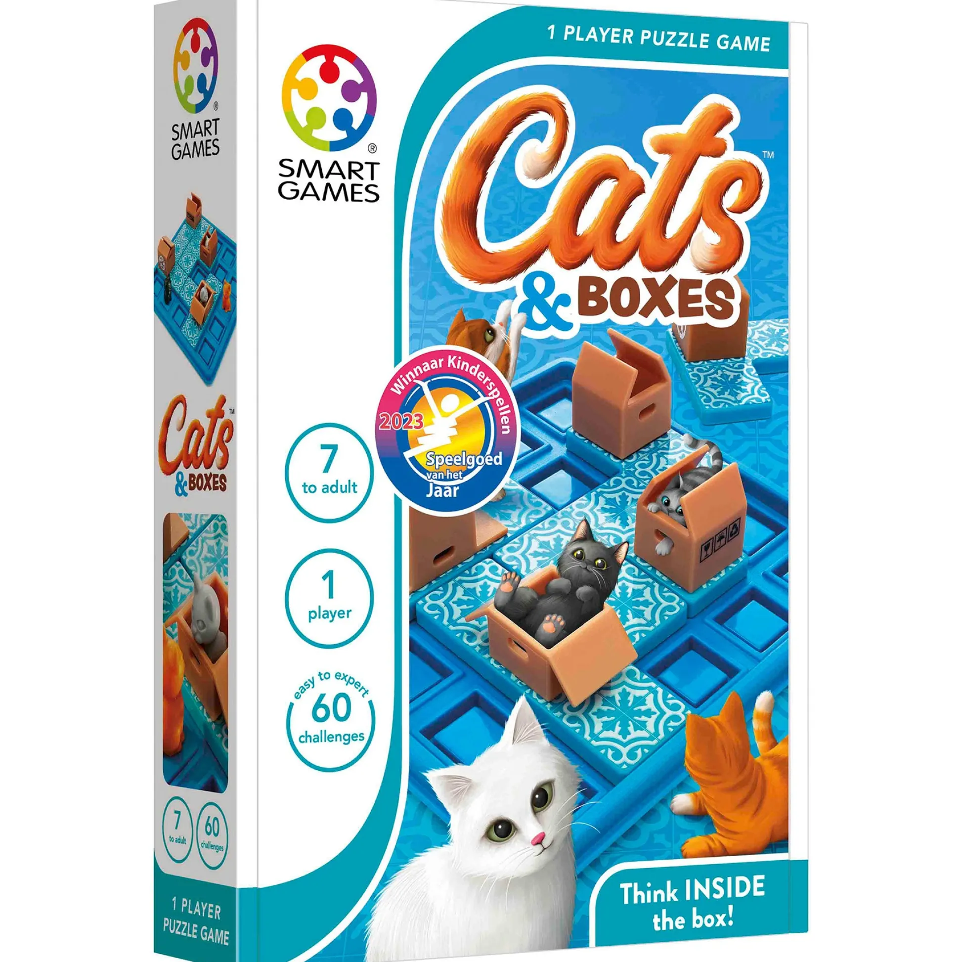 Educators Resource SmartGames Cats & Boxes Interactive Puzzle Game - 60 Challenges* Puzzles