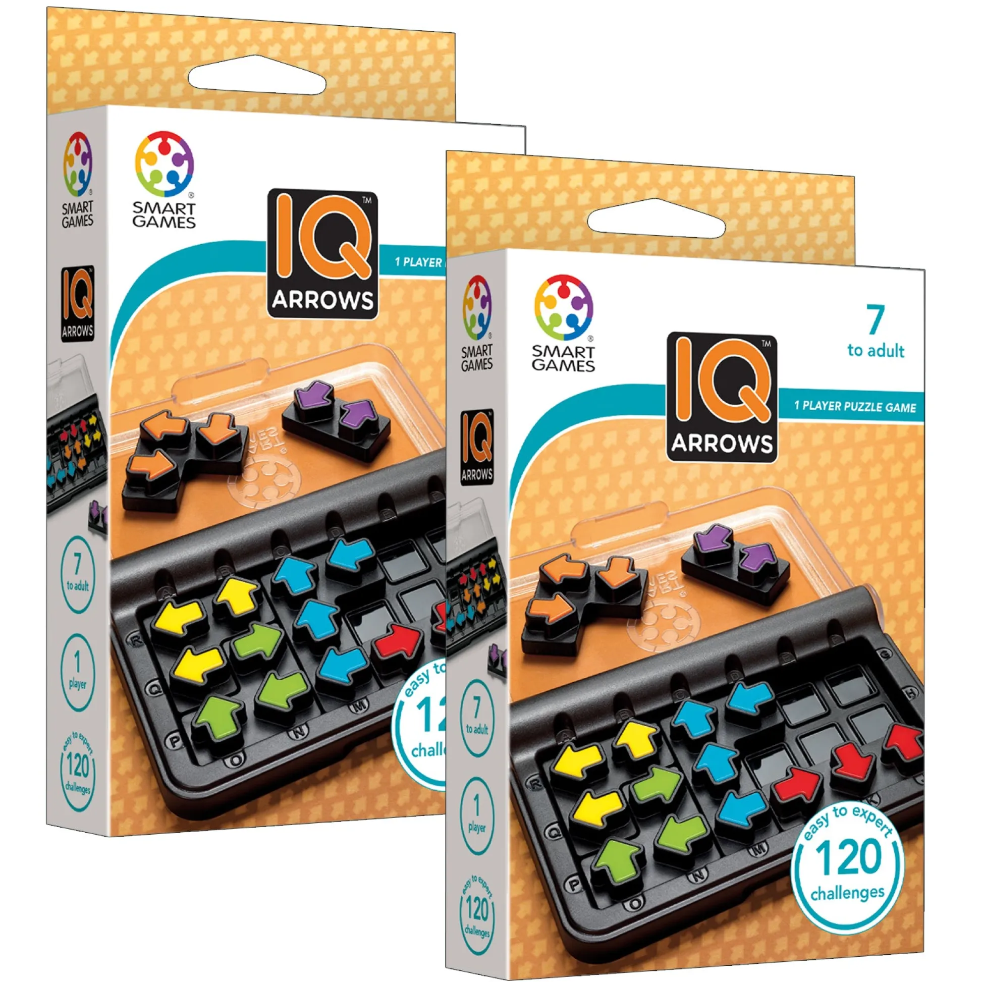Educators Resource SmartGames IQ Arrows Puzzle Game - 2 Pack Travel Puzzles* Puzzles