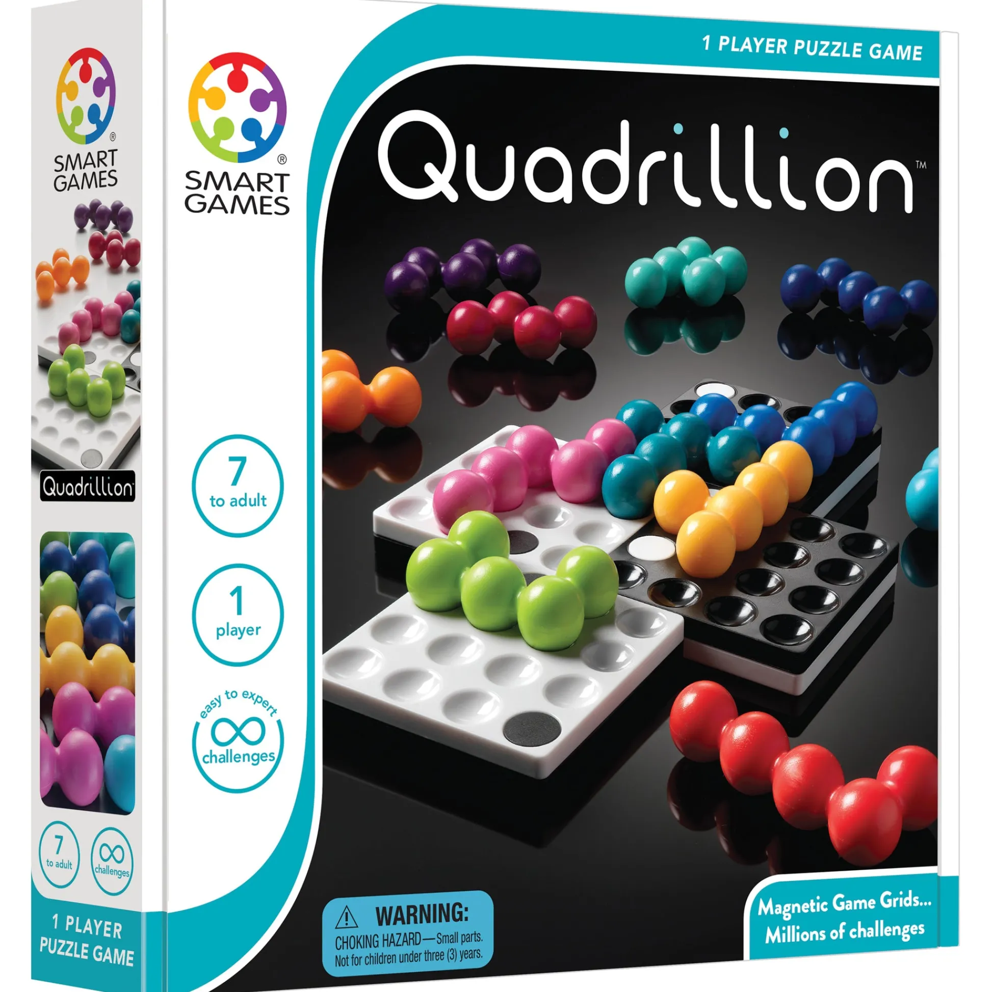Educators Resource SmartGames Quadrillion Magnetic Puzzle Game for Solo Play* Puzzles
