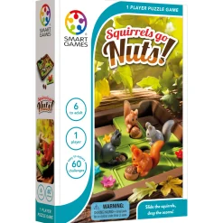 Educators Resource SmartGames Squirrels Go Nuts Sliding Puzzle Game* Role-Playing Games|Board Games