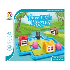 AreYouGame SmartGames Three Little Piggies Deluxe Cognitive Skill-Building Puzzle* Puzzles|Preschool Education Toys & Activities