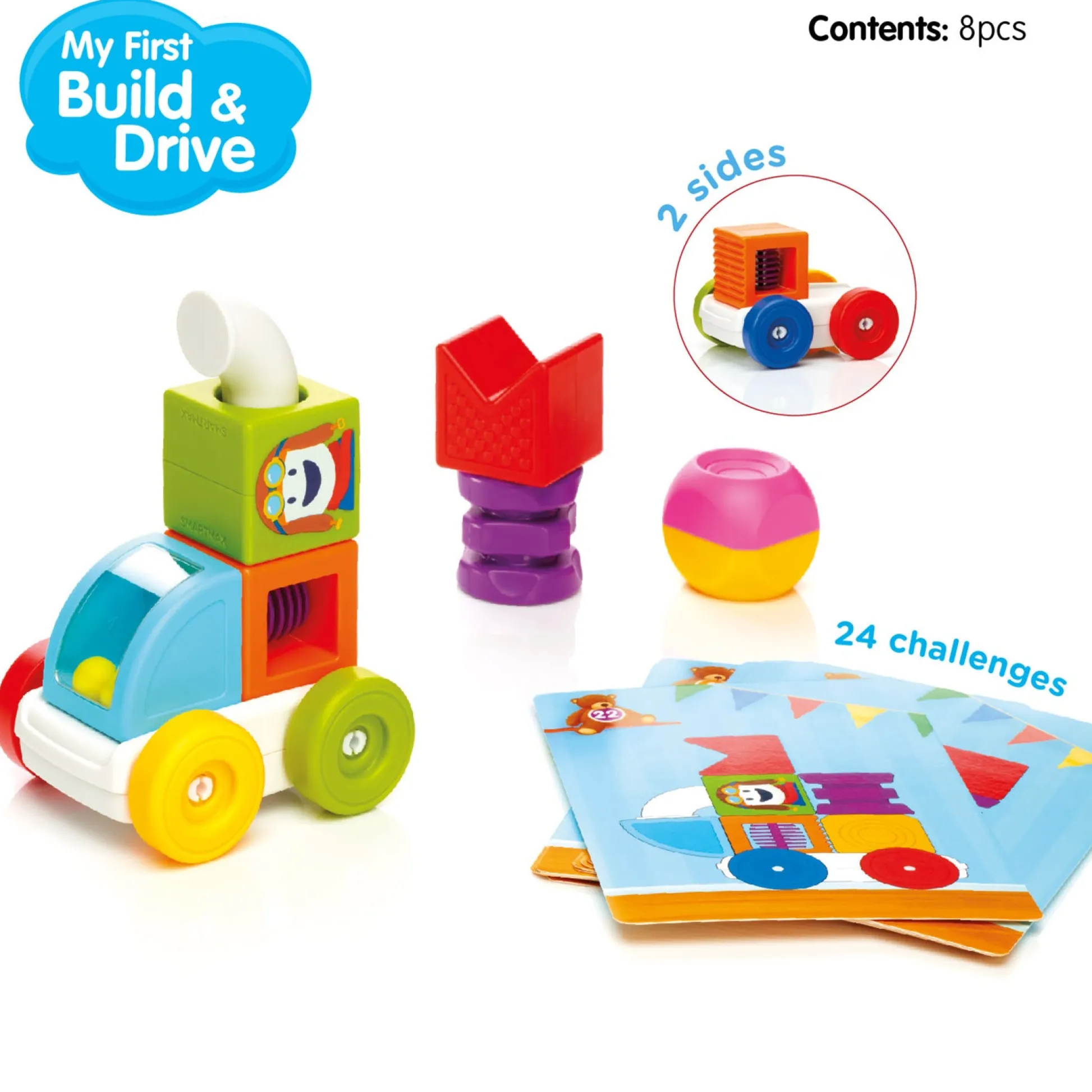 Educators Resource SmartMax My First Build & Drive - Magnetic Discovery Playset* Magnetic Tiles & Building Sets